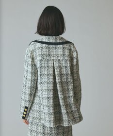 GRACE CONTINENTAL トリミングツイードショートコート