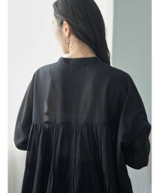 earth music&ecology コットンボイル切替ティアードチュニック