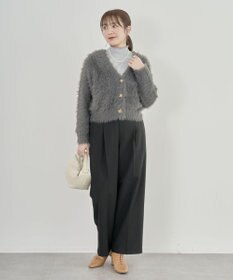 Green Parks ・Ｐｅｔｉｔ　Ｆｌｅｕｒ　シャギーニットカーディガン