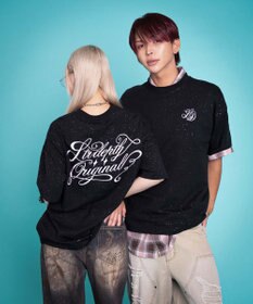 WEGO 【ユニセックス着用ITEM/MLサイズ展開】ラメグラフィックT（SS）