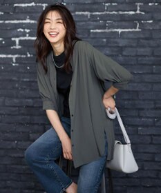 ANY L 【洗濯機可】バックプリーツシャツ