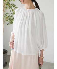 Green Parks AnriettMusee ボリュームシアーブラウス