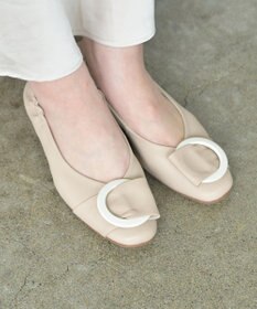 nouvelleRobe Oū 【本革・高反発】Big Buckle pumpsビッグバックル ヒールパンプス