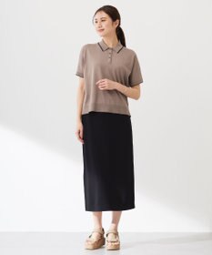J.PRESS LADIES S 【洗える】ストレッチリブフェイス スカート