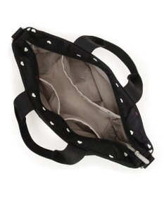 LeSportsac BUCKET TOTE/レッド/ホワイトハートEMB