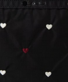 LeSportsac BUCKET TOTE/レッド/ホワイトハートEMB