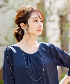 Tiaclasse 【日本製】どんなスタイルにも合わせやすいクリスタルネックレス