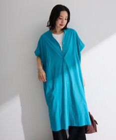 Green Parks 半袖シアースキッパーシャツワンピース