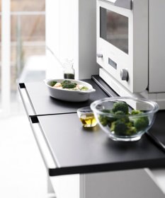 tower キッチン家電下スライドテーブル タワー W80 ブラック