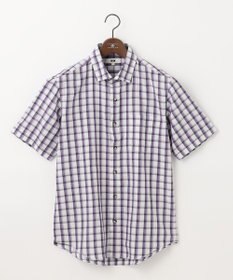 JOSEPH ABBOUD 【サスティナブル】リヨセルリネンチェック 半袖シャツ