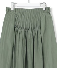 ICB L エステルメモリータフタ ピンタックスカート