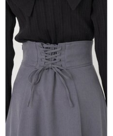 earth music&ecology バックレースアップスカート