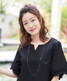 Tiaclasse 【日本製】どんなスタイルにも合わせやすいクリスタルネックレス