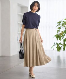 23区 【Oggi4月号掲載/洗える】プレミアムビオコットン 半袖 ニット