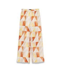 JOSEPH マーブルプリント　シルクトラウザーズ