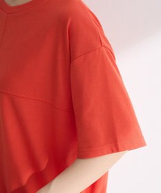 Green Parks 裾フリルドッキング５分袖プルオーバー