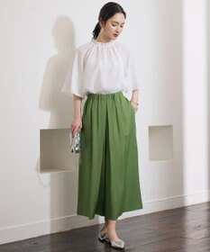 自由区 S 【セットアップ対応】エアリーツイルキュロット パンツ