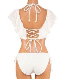 San-ai Resort（三愛水着楽園） 軽い着け心地でしっかり盛れる【楽盛り水着】　フリルワイヤービキニ　9M・11L　【San-ai Resort（サンアイリゾート）】