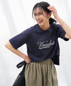 UNFILO BEAUTY FORM-Tコットン ロゴ半袖T