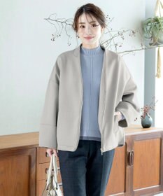 Tiaclasse 【洗える】もっちり素材が肌触り抜群の配色ニットトップス