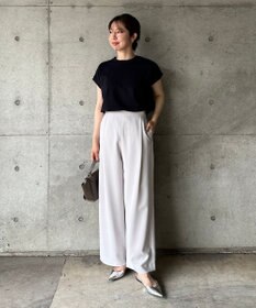 UNFILO 【Oggi 6月号掲載】BEAUTY FORM フレンチスリーブTシャツ