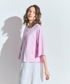 GRACE CONTINENTAL ハイツイストコットンカーディガン