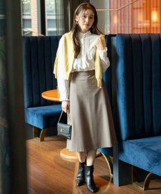 ANY SIS CICA加工 ビューティ畔ボトルネック ニット