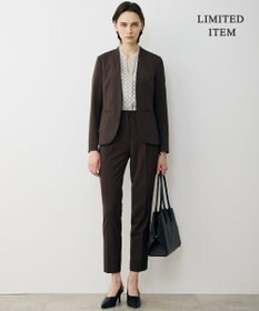 ICB L 【先行予約・WEB限定】BackSatinAmunzen 5分袖キーネックブラウス