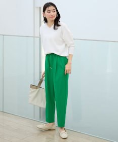 ANY 【ウエストゴム】イージーケアライトストレッチテーパードパンツ