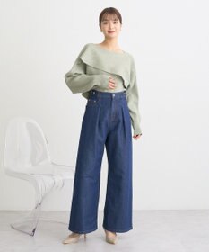 earth music&ecology ＳＥＴ２点クロスニット＋キャミソール