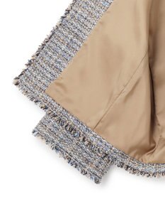 23区 GIOLICAツイード ノーカラー ジャケット