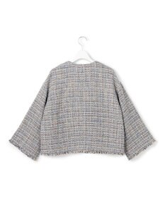 23区 GIOLICAツイード ノーカラー ジャケット