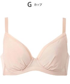 WACOAL 【小さく見せるブラ】 シンプル ブラジャー 着やせ効果 コンパクトにメイク バストの突出をおさえる 背中の段差を軽減 大きいサイズ レディース BRB452 /ワコール