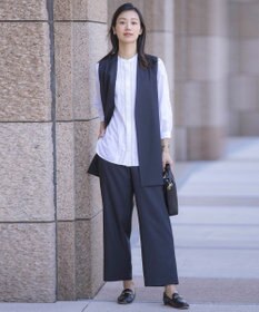 J.PRESS LADIES 【セットアップ対応・洗える・UVケア・速乾】 OXIJEWELストレッチ ジレ