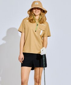 PW CIRCULUS 【吸水速乾 / UV遮蔽率96.3% UVカット / ストレッチ】【WOMEN】ポケットモックT ゴルフウェア レディース