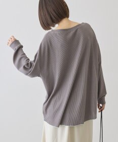 AMERICAN HOLIC 【選べる丈】ヘンリーネックワッフルメロープルオーバー