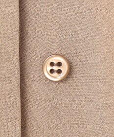 BEIGE， 【洗える】FLEUR / フロントボタンノースリーブブラウス