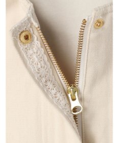 earth music&ecology パーカー付きミリタリーブルゾン