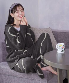 Tiaclasse ふわもちニュアンス配色ニットカーディガン