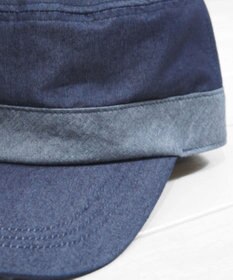 石田製帽 【UNISEX】備後デニム キャップ