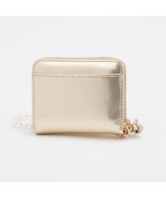 UNBILLION ペルケ perche / パール調ストラップ・ジャバラカードウォレット