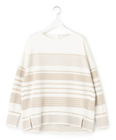 23区 【洗える】コットンポリエステルストレッチ オーバーサイズ ニット