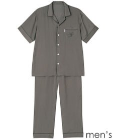 ワコール／睡眠科学 【メンズパジャマ】　5分袖　9分丈　キュプラ100％　シルクのような肌ざわり　睡眠科学／ワコール　YGT135