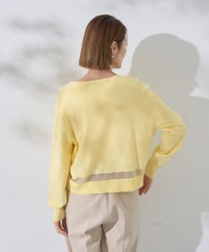 YECCA VECCA シアーMIXカーディガン