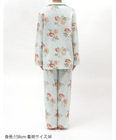 Wing パジャマ 綿100%(本体肌側) あったか 3Lまで対応 大きいサイズ 長袖 長ズボン 冬 レディース EP6023 ウイング／ワコール