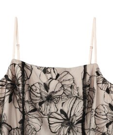 YECCA VECCA 【2点SET】フラワー柄スパンコール刺繍ドレス