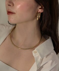 Phoebe <2点セット>【金属アレルギー対応】2setレイヤードチョーカーロープネックレス　ゴールド