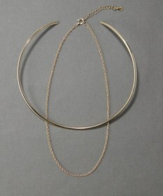 Phoebe <2点セット>【金属アレルギー対応】2setレイヤードチョーカーロープネックレス　ゴールド