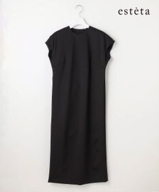 23区 【エステータ】スキューバ フレンチスリーブ ワンピース