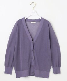 ANY SIS 【洗える】シアーVネック カーディガン